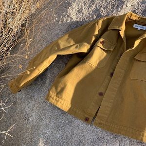 Alex Mill Patrick Denim Jacket in Golden Khaki